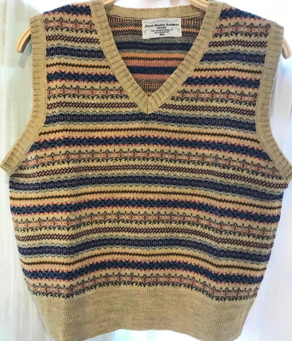 Fair Isle sleeveless sweater M/L £34